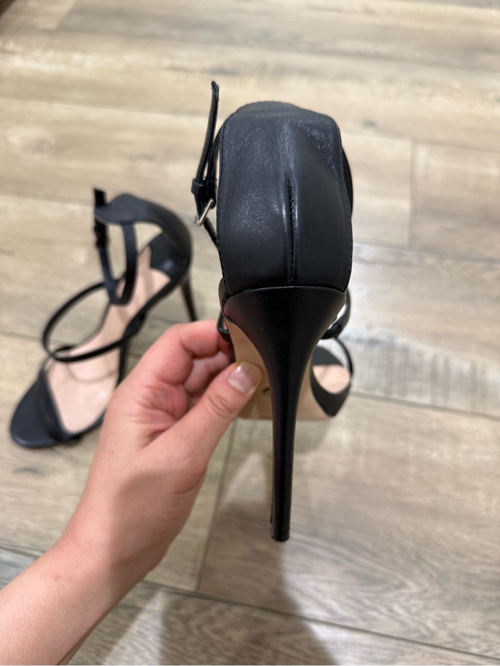 Tony Bianco Black Strappy High Heel Sandals - Picture 5 of 12